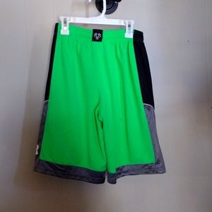 Youth UnderArmour Basketball Shorts Lime Green